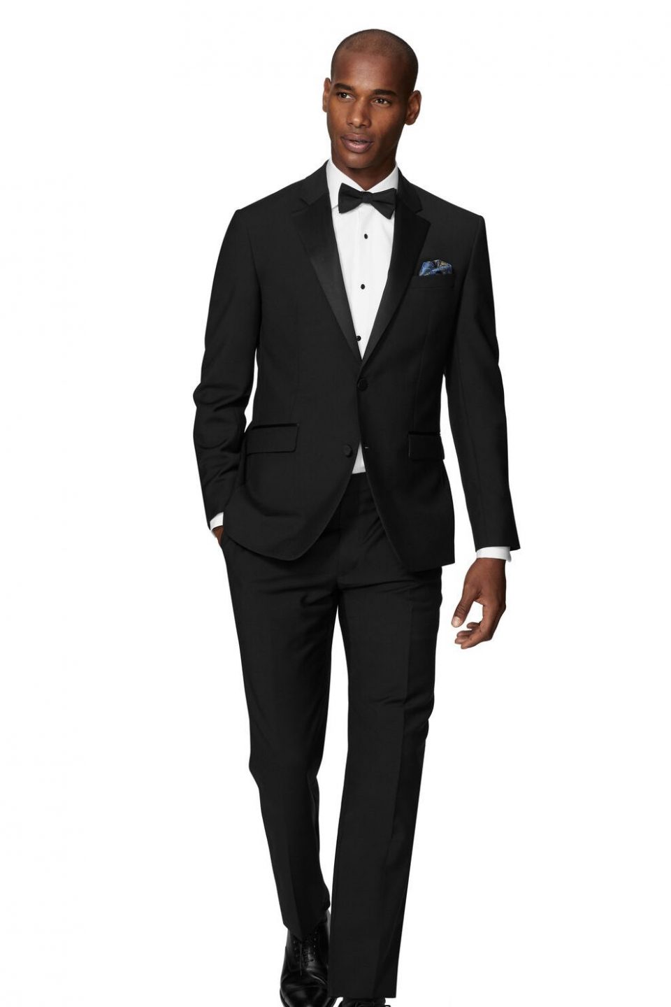 2pc Black Single Breasted Dinner Suit, Shirt and Bow Tie | Walters of ...
