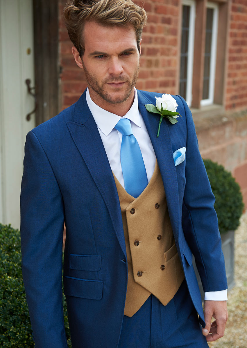 royal, blue, suit, westbury, db, waistcoat