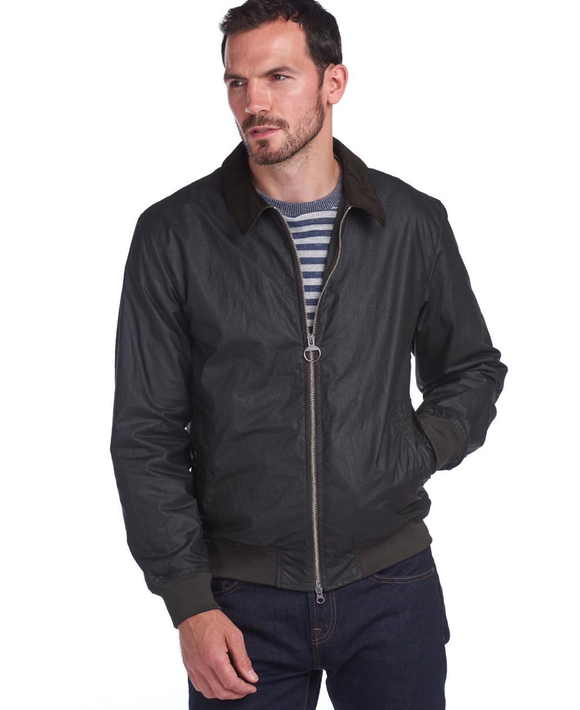 barbour bomber jacket