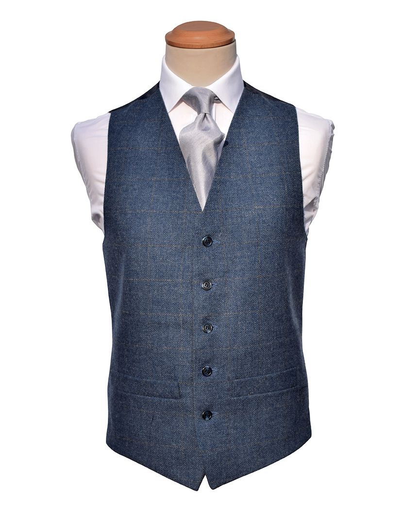 Tweed Check Waistcoat - 6 Styles - Hire | Walters of Oxford